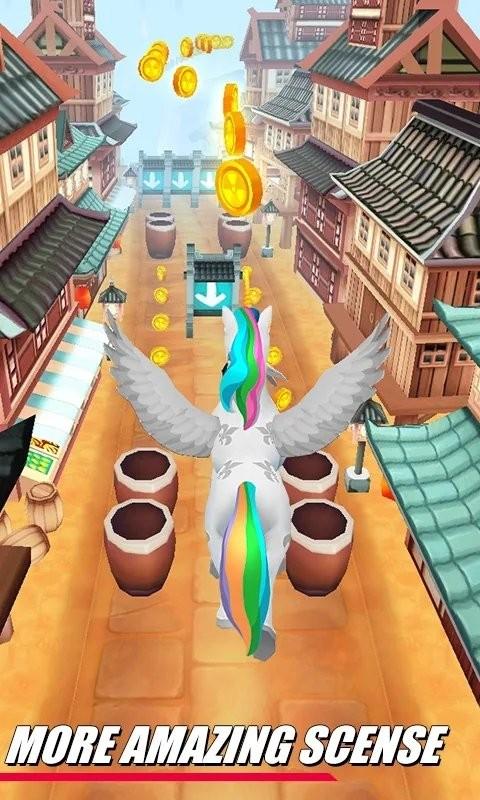 独角兽酷跑游戏中文版下载,独角兽酷跑,跑酷游戏,休闲游戏