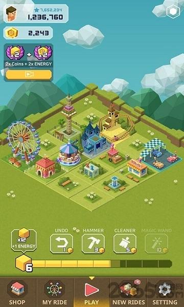 2048大亨疯狂过山车破解版下载,2048大亨疯狂过山车,卡通游戏,过山车游戏